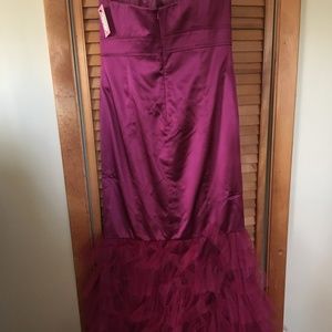 Phoebe Couture Silk Strapless Dress Gown